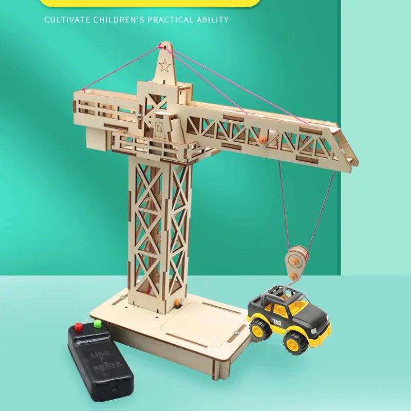 Remote Control Tower Crane Lifting Crane Diy Models & Building Toy Science &Education Model Toy For Children Gift Toy