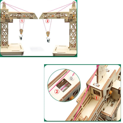 Remote Control Tower Crane Lifting Crane Diy Models & Building Toy Science &Education Model Toy For Children Gift Toy