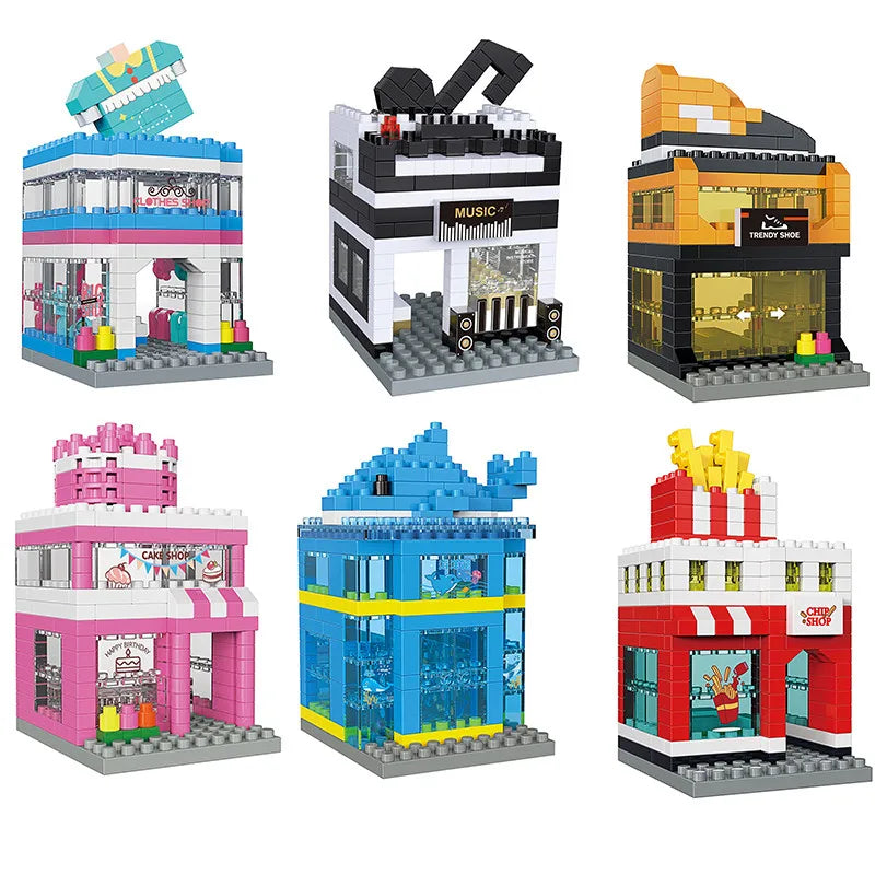 House Building Blocks Mini City Street View