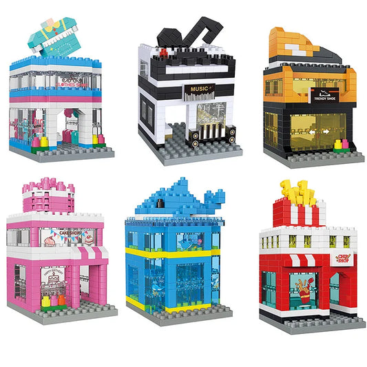 House Building Blocks Mini City Street View